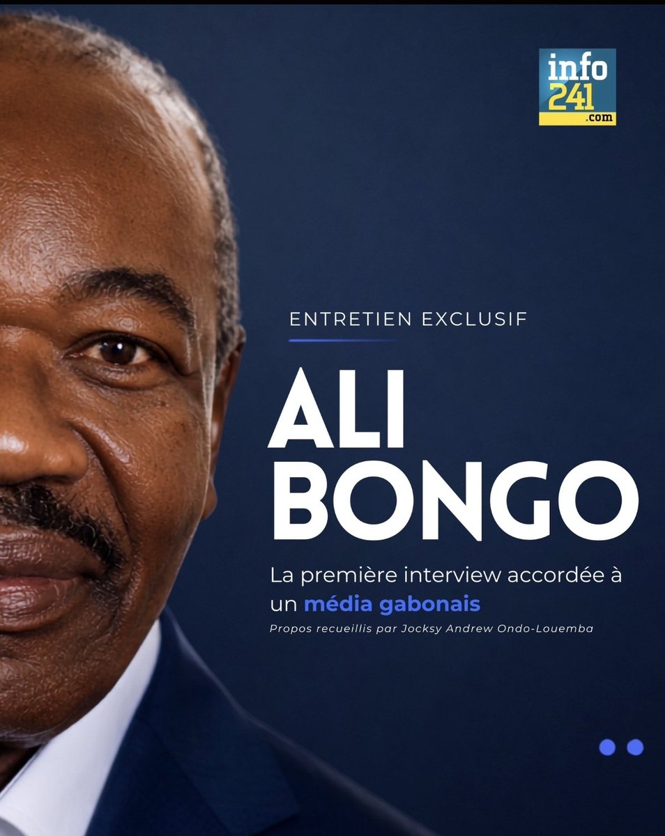 OJocksy's tweet photo. J'ai interviewé Ali Bongo. Pourquoi ? Parceque « Les gabonais méritent de connaître la vérité »...

Interview à (re) lire sur @Info241_ 

#Gabon
#Ali_Bongo 

👇👇👇👇
https://t.co/o0tEzWoN4B https://t.co/o7Jc8Gguqp