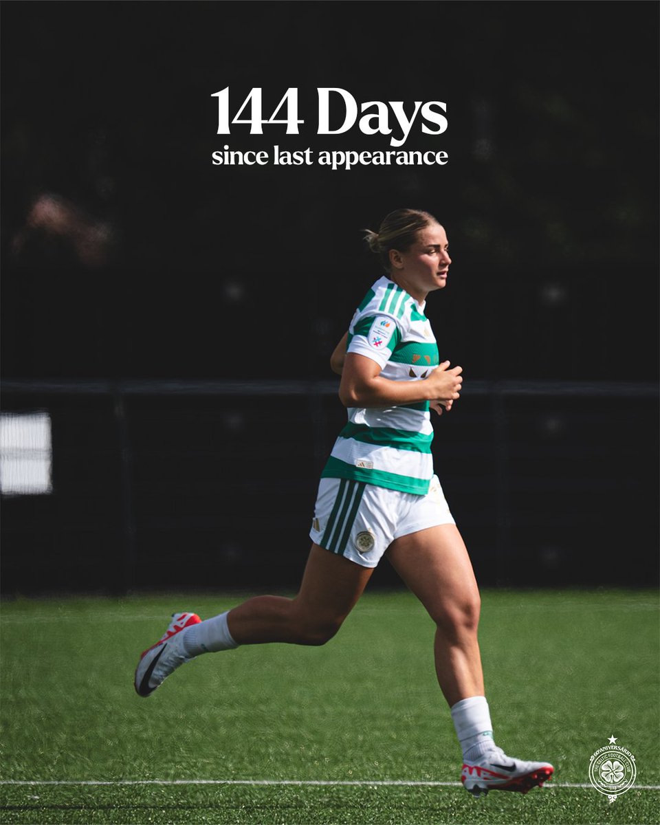 CelticFCWomen's tweet photo. 144 days on 💪
Back on the pitch 🤩

#CelticFC🍀 https://t.co/W4plGw4voq