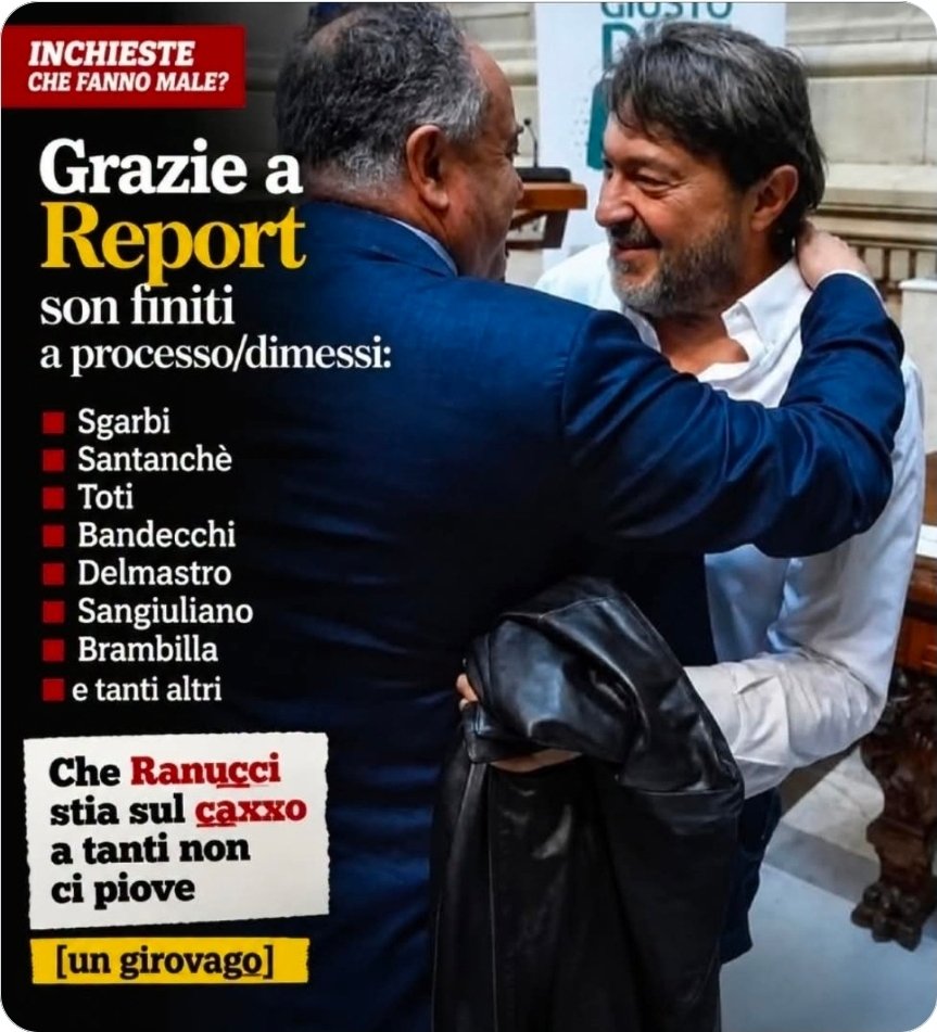 patriziabardini's tweet photo. @EmanueleTasina1 #RaiMeloni
#IoStoConRanucci
#IoStoConReport https://t.co/vtmyCW3yNU