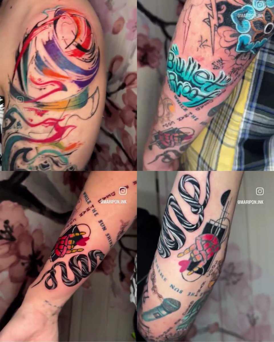 InfoJungkookBR's tweet photo. ⟡ A tatuadora que vem copiando as tatuagens do Jungkook recebeu um comentário de POLYC, tatuador responsável por retocar e redesenhar algumas das tatuagens do JK 

👤: Todos nós temos memórias e experiências que compartilhamos com nossos clientes, e cada cliente deseja um design que seja exclusivamente seu. Acredito que nosso trabalho seja criar algo especificamente para cada indivíduo.

Este é um design que criei pessoalmente para o meu cliente. Copiá-lo exatamente para outra pessoa e publicá-lo orgulhosamente nas redes sociais é desrespeitoso não apenas comigo, como artista original, mas também com o cliente que recebeu este design originalmente