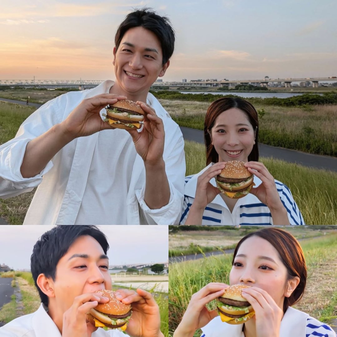 babukonopapa's tweet photo. りくりゅうビッグマックの新CMに出演 https://t.co/Ofi8wIEM1x