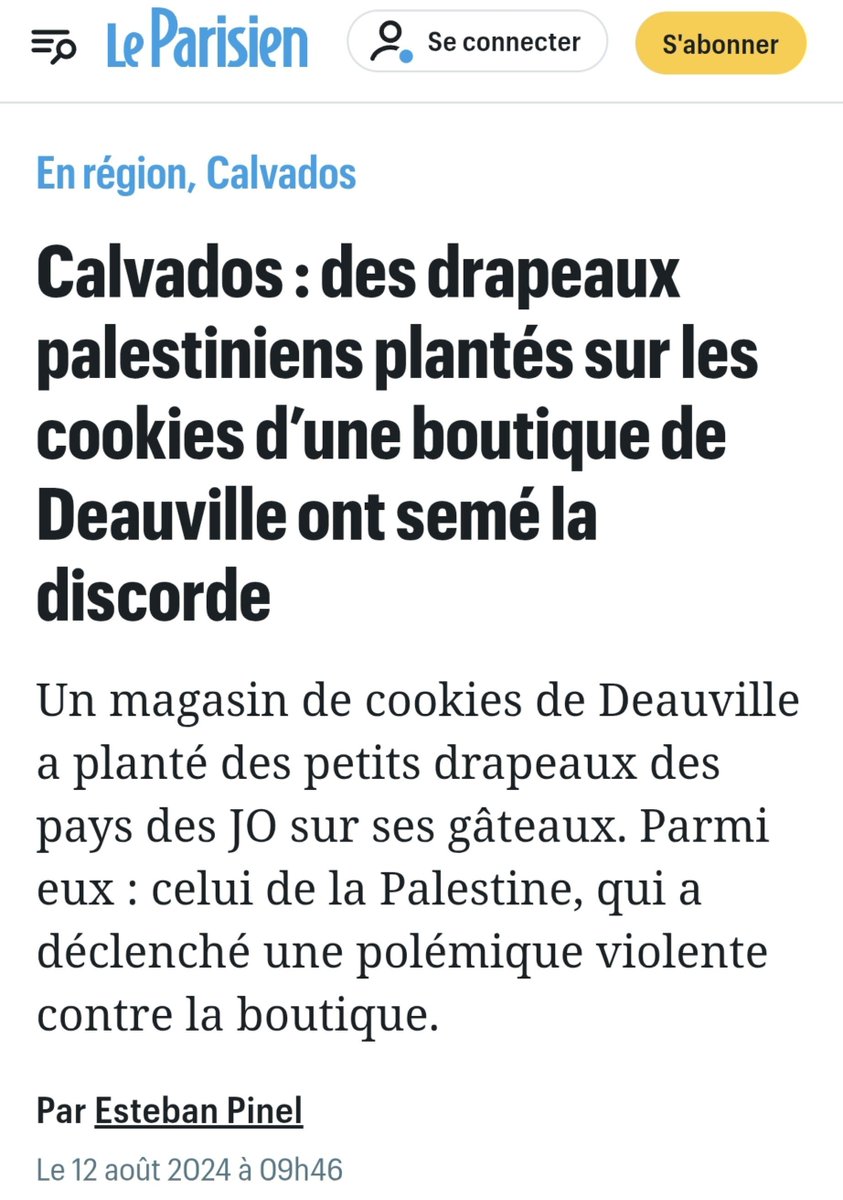 MouMou_Guichard's tweet photo. 🇵🇸 #Deauville Ils avaient également exigé le retrait de drapeaux palestiniens sur des gâteaux confectionnés à l'occasion des #JOParis 
Tous les pays participants étaient pourtant représentés. 
Va falloir un jour que la justice ouvre les yeux sur cette discrimination récurrente. https://t.co/OqQRvhTzJe