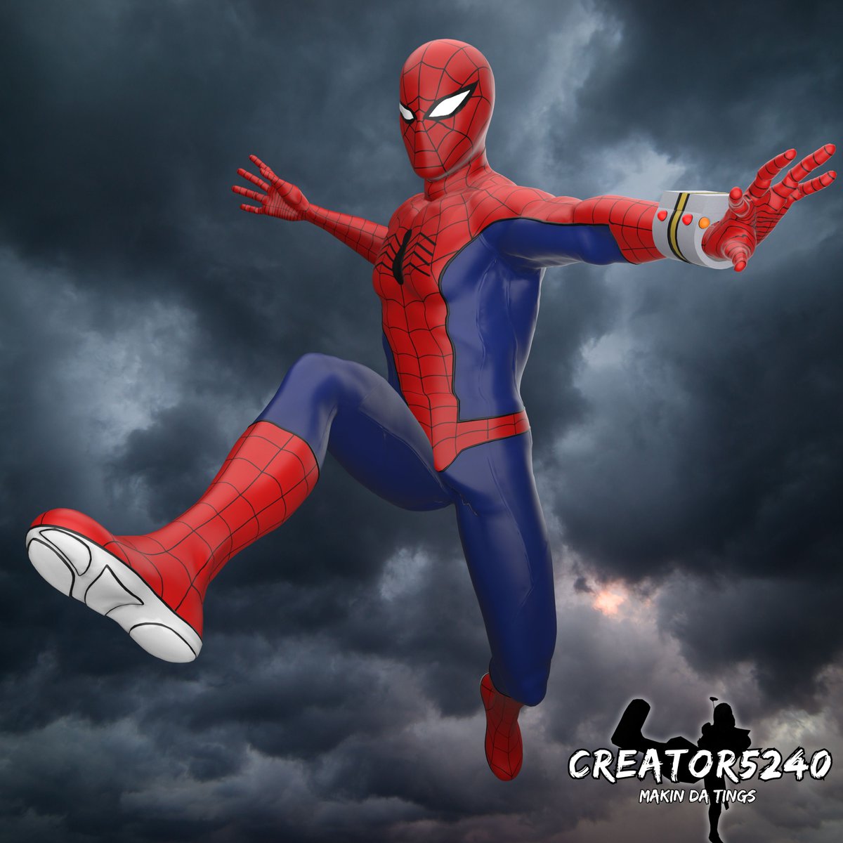 Blast5240's tweet photo. Japanese Spider-man doing the Toby Maguire Spider-man Pose

#Creator5240 #toeispiderman #japanesespiderman #spiderman #ramispiderman #tobymaguire #blender https://t.co/caqEL6TGmp