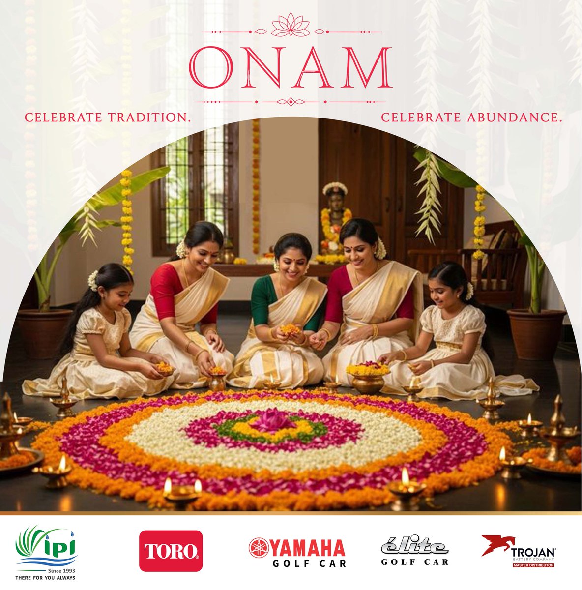 IPIsolution's tweet photo. This Onam, let’s embrace the rich culture of Kerala and the bountiful harvest that brings so much color and flavor into our lives.

May your day be as vibrant as the pookalam and as delicious as the grand sadya!

Happy Onam!!!
.
.
.
#Onam #Onam2026 #KeralaFestivals #IPI https://t.co/RomA4OHIwr