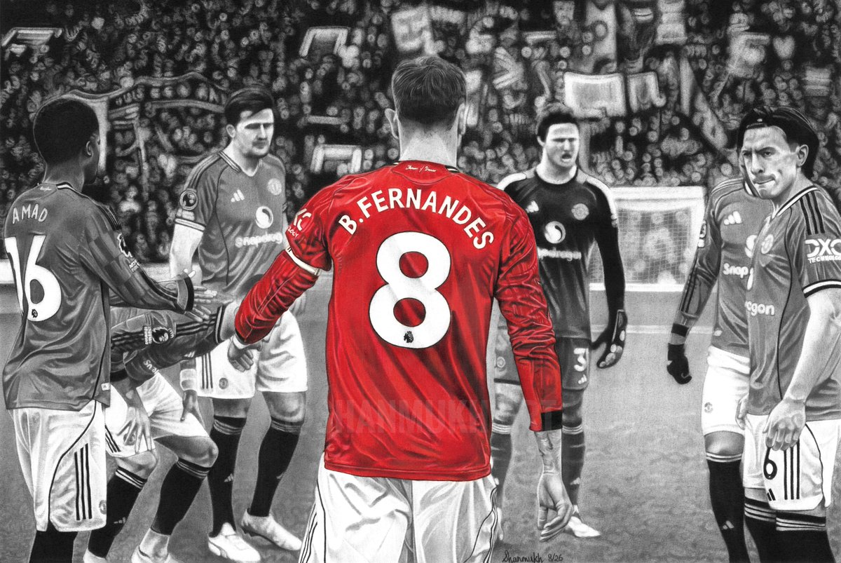 ShanmukhSripada's tweet photo. BRUNO FERNANDES JUST SAW MY ARTWORK!!! 🤯❤️

And left a such a kind comment, he is simply the best!! 🥹

I would love to present the artwork to him!🤞🏼❤️

#MUFC https://t.co/d7Z8aWxlbs