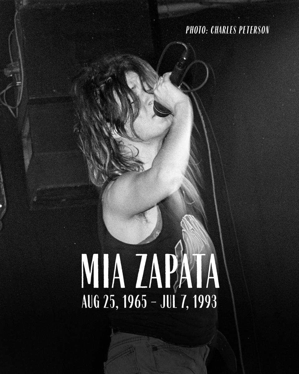 Punk_N_Coffee's tweet photo. Today would have been the birthday of Mia Zapata, lead singer of The Gits. https://t.co/3fYwEUip5z