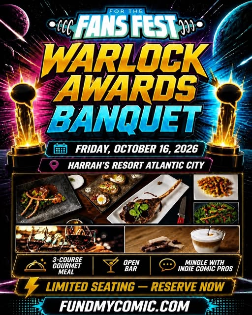 RumerMatt's tweet photo. Join us for the WARLOCK AWARDS BANQUET! Friday, October 16, 2026, at Harrah’s Resort Atlantic City. Enjoy a 3-course gourmet meal and open bar. Tickets are closing soon. Get tickets at https://t.co/i67MY2ZhqY! https://t.co/Ey5j0KlX5L