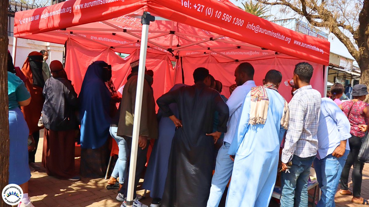SomaliAssocSA's tweet photo. On 21 Aug, @SomaliAssocSA Gauteng &amp; @MSF_sa hosted a Women’s Day health event in Pretoria. With @Future_Families, SAPS, @FolangClinics, @SARefugee_Led, Gauteng Community Safety &amp; @UNHCR, we shared vital resources. Thanks to all partners! #WomensDay #PublicHealth #SASA https://t.co/d8SjbhvJDk