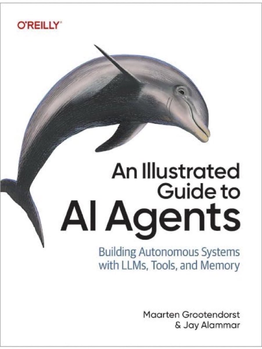 KirkDBorne's tweet photo. New book to be released in 2 months…

“An Illustrated Guide to AI Agents — Concepts and Code for Building Agents with LLMs, Tools, and Memory”

Pre-order now with Amazon price guarantee: https://t.co/1TEWYPG0vk
[475 pages]

Amazon Summary: “With visual storytelling and accessible explanations (hundreds of clear graphic illustrations), this book explains how AI agents are built, how they think, and where they're heading. Designed for professionals, students, and curious learners alike, this guide goes beyond the buzz to reveal what's actually happening inside these systems, why it matters, and how to apply the knowledge in real-world contexts.”