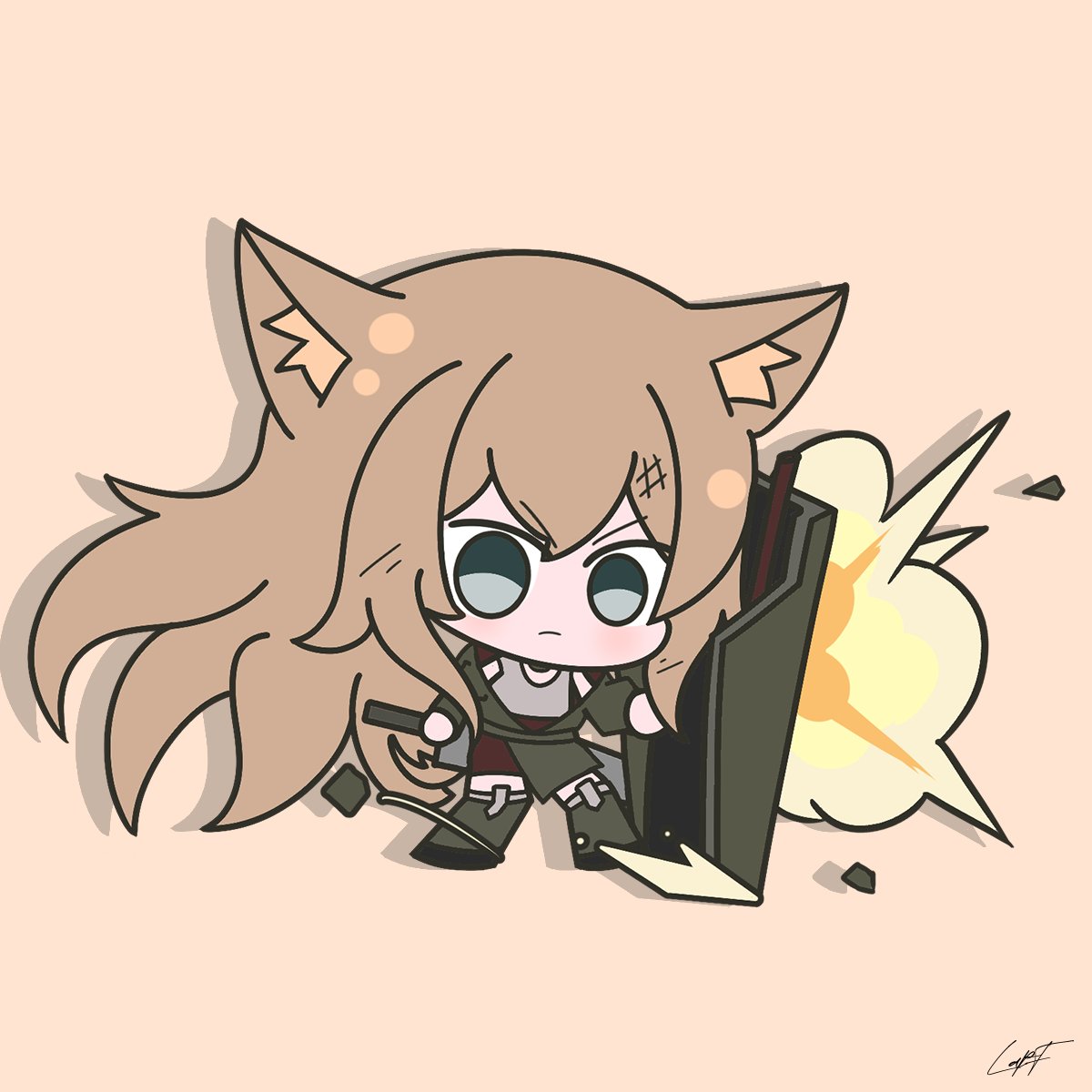 FrenceLap17056's tweet photo. Q版号角 #Arknightsㅤ #明日方舟ㅤ #アークナイツ https://t.co/UM188PiQaM