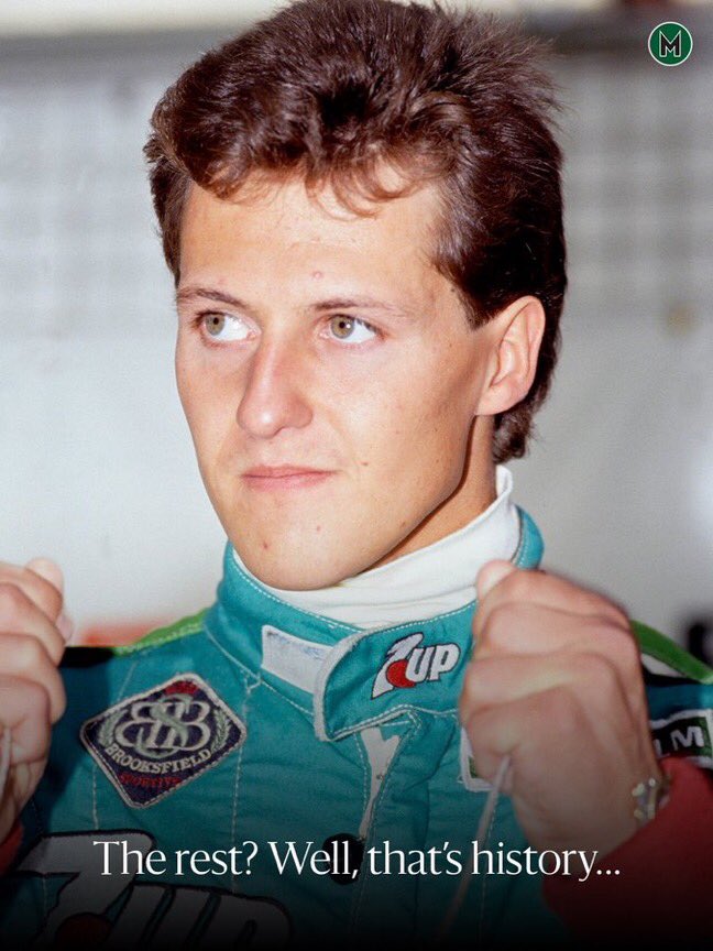 F1Tornello's tweet photo. El 25 de agosto de 1991 Michael Schumacher debutó en #F1 con un Jordan. Reemplazó a Bertrand Gachot, encarcelado en Inglaterra. El sábado le había sacado 0.774 a De Césaris, su compañero que tenía 160 GP largados. En carrera se rompió el embrague en la largada. Briatore se lo llevó a Benetton para la carrera siguiente. Así comenzó su gran historia, hace 35 años 🏁 #KeepFightingMichael 
Vía @Motor_Sport