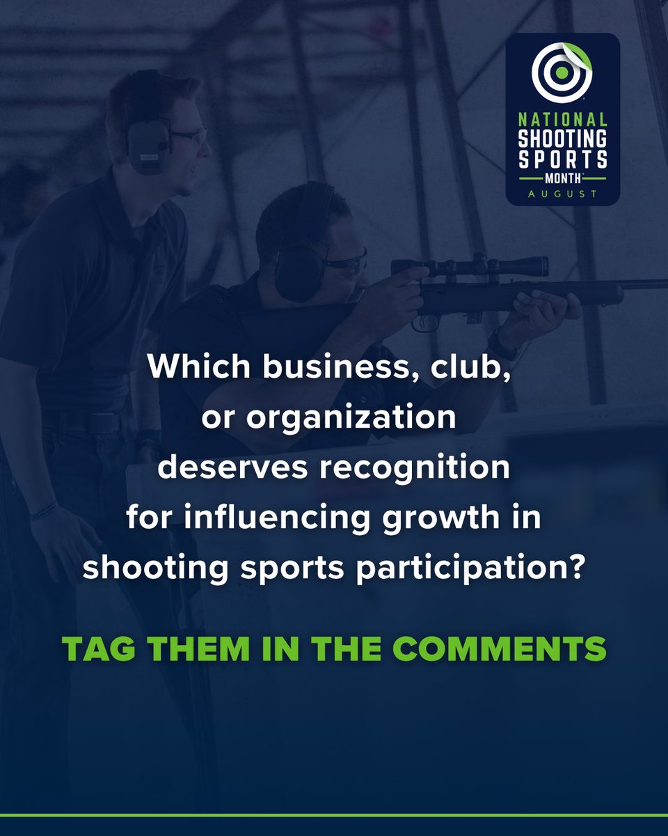 LetsGoShootUSA's tweet photo. Which business, club, or organization deserves recognition for influencing growth in shooting sports participation?

Tag them and tell them/us what they’re doing right.

#ShootingSportsMonth https://t.co/6SUqGVugL5
