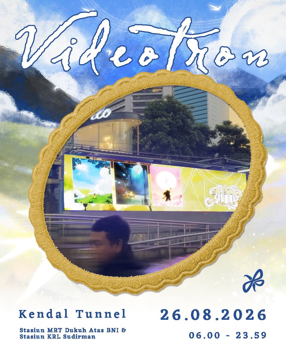 Alamanda_INA's tweet photo. 𝐕𝐢𝐝𝐞𝐨𝐭𝐫𝐨𝐧

Videotron Birthday Project @AA_AlyaJKT48 bisa dikunjungi: 

📍: Jl. Kendal, Dukuh Atas, Menteng, Jakarta Pusat Patokan: Depan pintu keluar MRT Dukuh Atas/area sekitar Terowongan Kendal (Kendal Tunnel)
🗓️: Rabu, 26 Agustus 2026
⏰: 06.00 - 23.59 WIB

Catat detail informasinya dan jangan lupa abadikan moment ini bersama-sama ya!

#Alya20thTrail