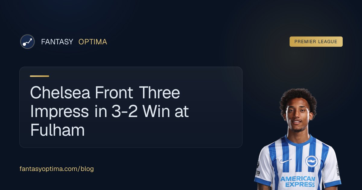 fantasyoptimauk's tweet photo. Chelsea’s new front three all delivered at Fulham—could Palmer, Pedro or Rogers be early FPL picks? #FPL #Chelsea

https://t.co/z4hADoZEH3 https://t.co/OK5AJ6Il4j