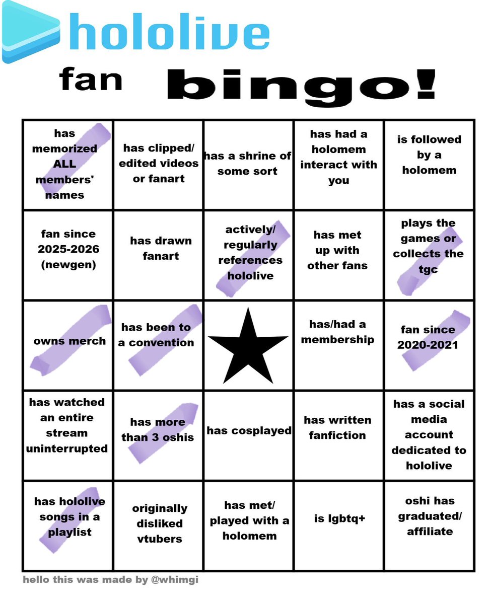 weeb_alter's tweet photo. I am saddened by my lack of bingo :<
I need to try harder! https://t.co/ByzS7MTHJh