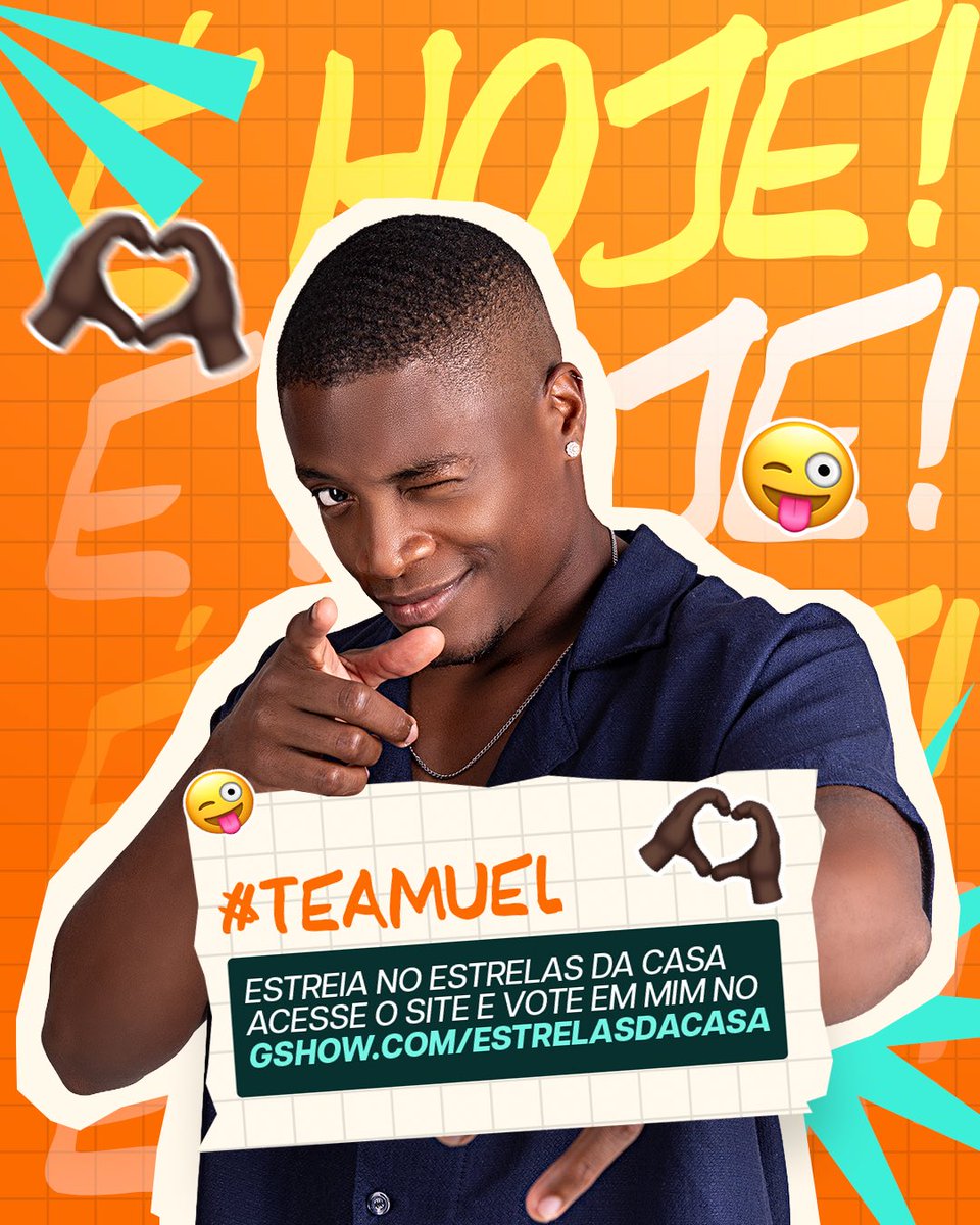 oficialuel's tweet photo. É HOJEEEE! 😜🫶🏿

CONTINUEM VOTANDO MUITO, #TeamUel! Nosso pagodeiro precisa brilhar no #EstrelasDaCasa! 🌟

Voto único: 1 por CPF
Voto de torcida: QUANTAS VEZES QUISER! 🫵🏾

#TeamUel, VAMOS COM TUDO! 
🔗 https://t.co/rmcFB8kSR1 https://t.co/hPZaj3HhXJ