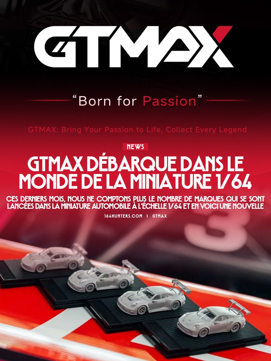 164hunters's tweet photo. 🇫🇷 GTMAX débarque dans le monde de la miniature au 1/64
🇯🇵 GTMAXが1/64スケールのミニチュアの世界に参入
🇺🇸 GTMAX enters the world of 1:64 scale miniatures
---
@gtmax64official #GTMAX
▶ Lien en commentaire
▶ Retrouvez l'article sur le site https://t.co/v9qIN8s4rT