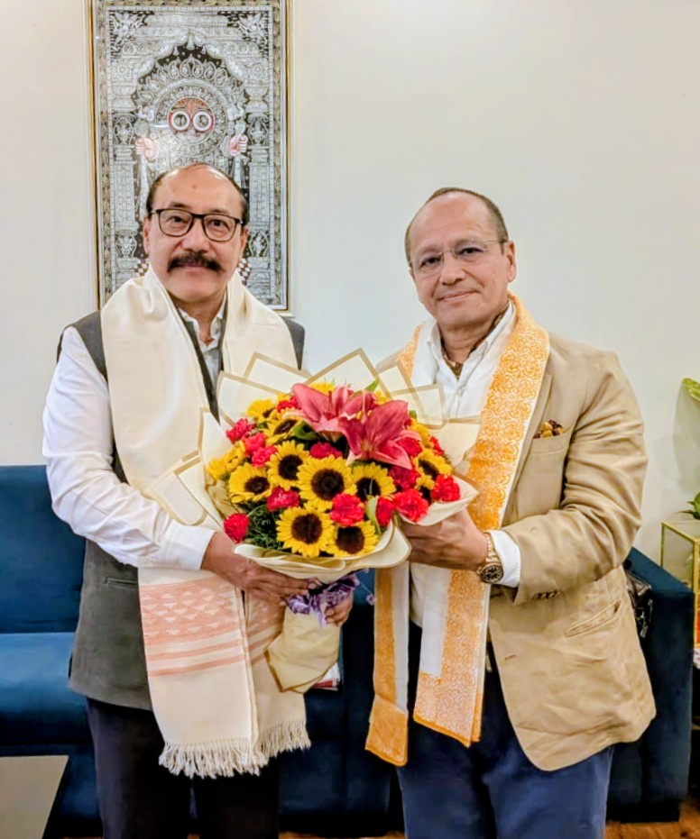 harshvshringla's tweet photo. Delighted to meet Shri @thbasantasingh ji, BJP MLA and Former Minister, Govt of Manipur, today.  

We had a meaningful interaction on the aspirations of the people of Manipur and the importance of strengthening our collective efforts towards development, peace and progress. My best wishes to him for his continued journey of public service. I am confident that, under the visionary leadership of Hon’ble Prime Minister Shri @narendramodi ji and the guidance of Hon’ble Home Minister Shri @AmitShah ji, our collective resolve will continue to build a stronger and more prosperous Manipur. 

 #Manipur #BJP #PublicService