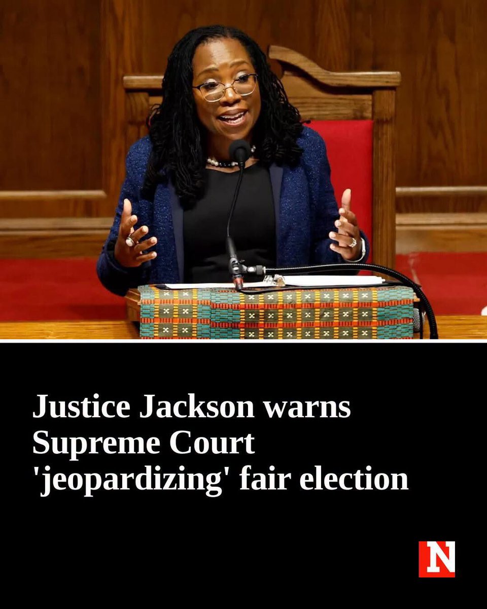 GOP_is_Gutless's tweet photo. This very low IQ, lifelong DEI and affirmative action recipient has dissented on the latest SCOTUS decision to allow parts of President Donald Trump's executive order on elections. 

I think she has dissented on almost every Supreme Court decision that has favored Donald Trump.

More proof, you don’t get a whole lot when you hired DEI affirmative action recipients!