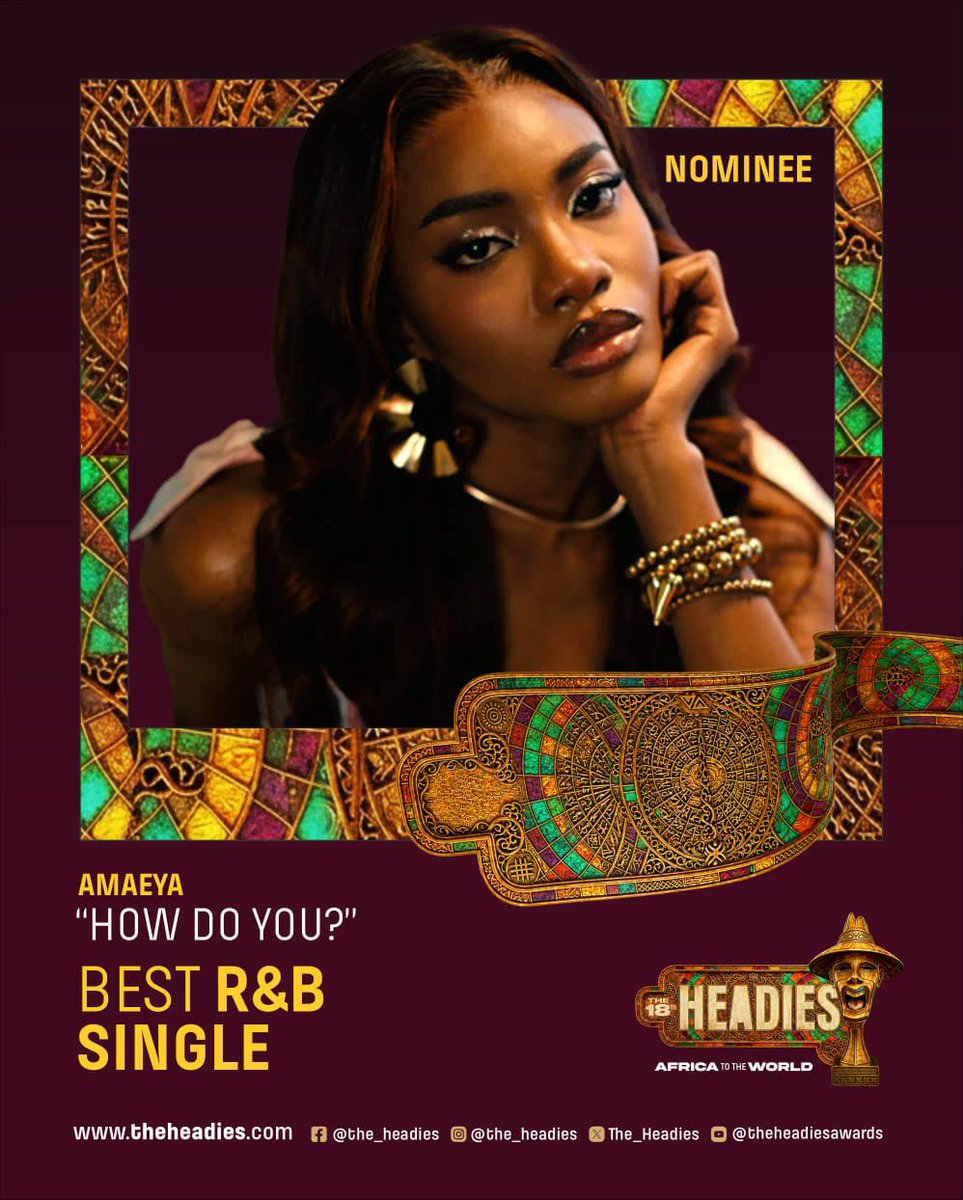 Amaeyaaaa's tweet photo. Four Headies nominations for “How Do You?” 😭🙏🏾

I genuinely can’t believe it . Who starts with four ?…Songwriter of the Year, Best Recording of the Year, Best R&B Single, Best Vocal Performance (Female)… FOUR. I’m still trying to process it.

Thank you @The_Headies for recognizing this song . And to the whole team @thekoratori this is a big win for all of us.
Thank you to everyone who’s listened ,shared and loved this song 
It’s your win too , please go vote for me when the voting channel opens 🗳️ ❤️🙏🏻