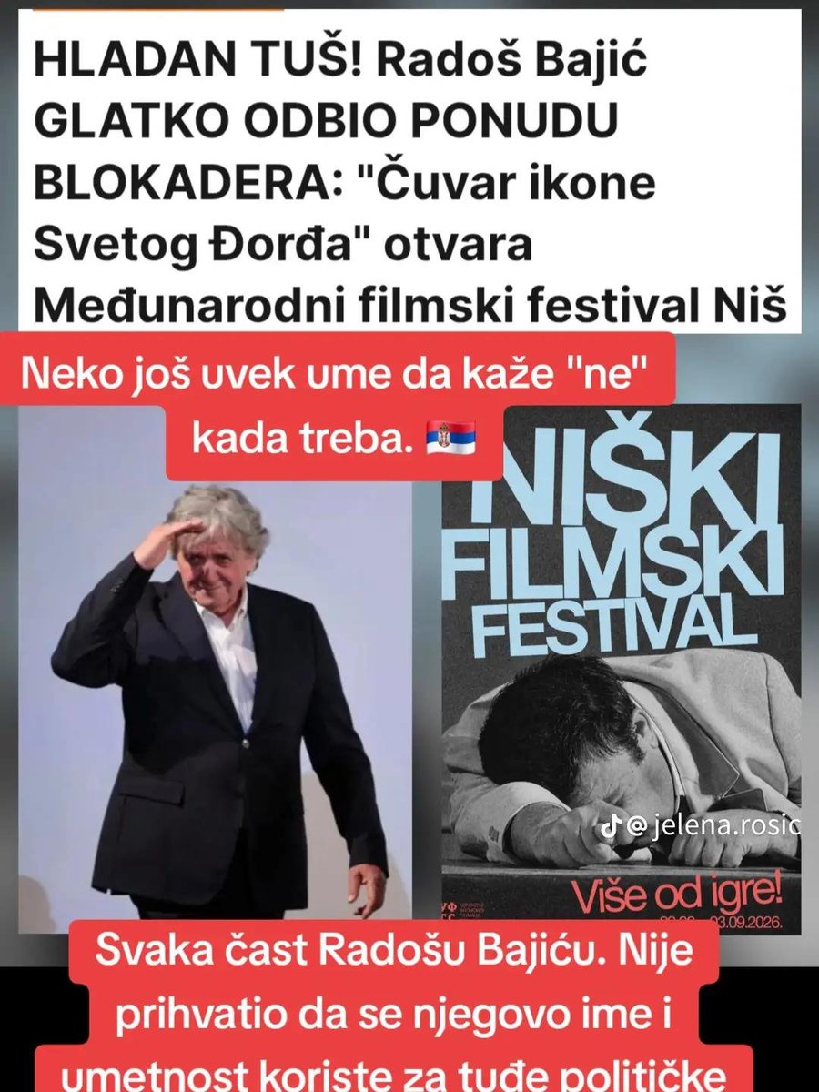 NikolinaR86's tweet photo. Iskreno poštovanje za čoveka koji voli i čuva svoju Srbiju! 🇷🇸 Dela, rad i posvećenost našem narodu i tradiciji uvek govore više od svake reči. Kada smo ujedinjeni oko svoje države, Srbija uvek pobeđuje! 🚀🇷🇸🔥 https://t.co/nwl0ikaabs
