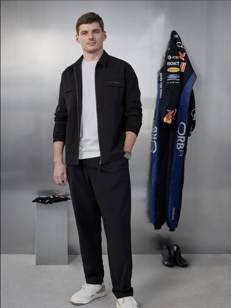 formuLau16's tweet photo. Max Verstappen for the new Alpha Tauri Autumn-Winter collection https://t.co/Q2FpCzQBsi