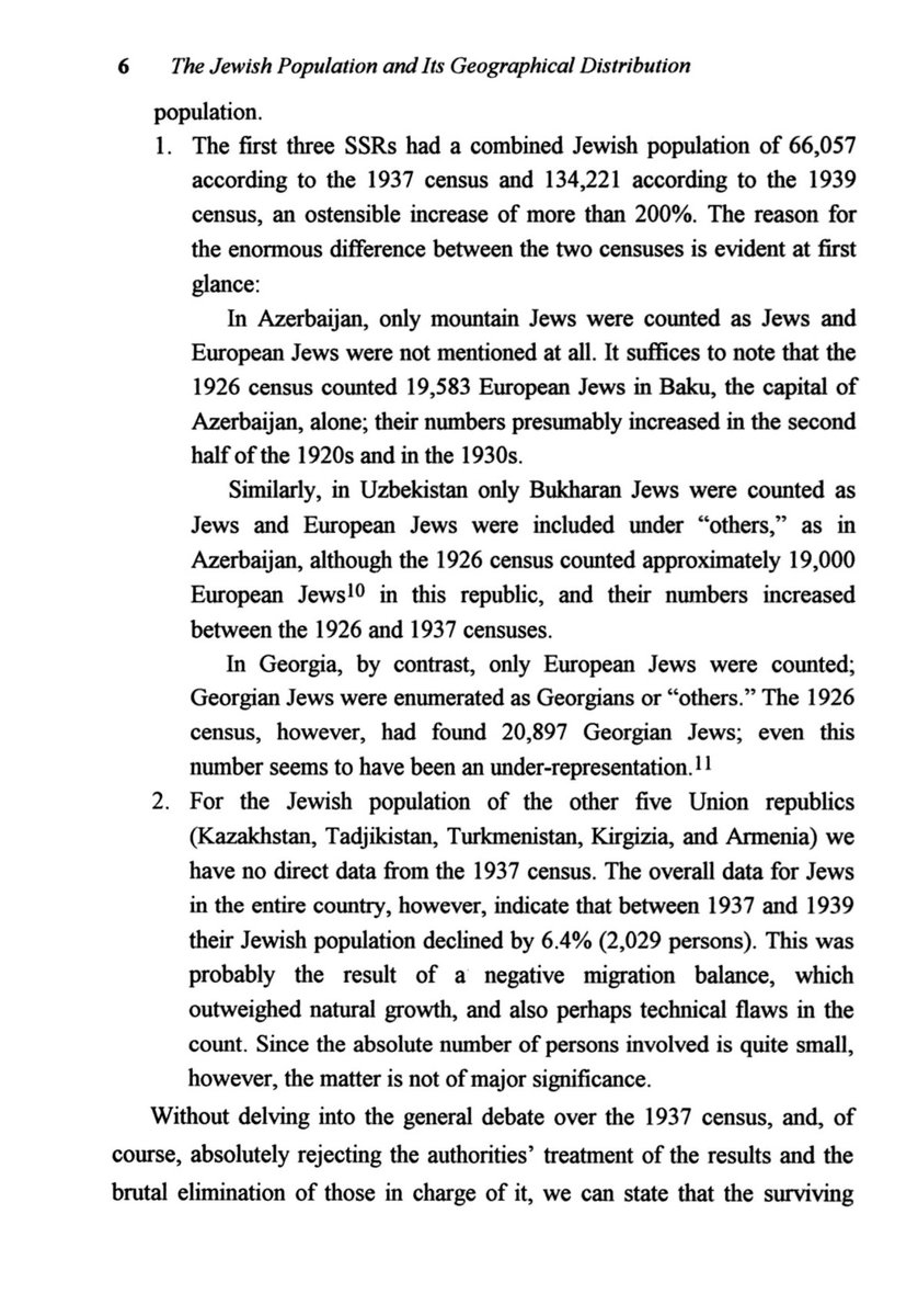 Duo52432443's tweet photo. @ppow84 @JOttoPohl1 There were 3M Jews in the USSR according to 1939 census. 1937 census provably undercounted Jewish population.
Yezhovstina death toll was ~700,000. 30,000 Jews means representation 4.3 %, still 2.5 times higher than percentage of Jews in pre-war USSR population (3M out of 170M). https://t.co/SRuO5Y31qH