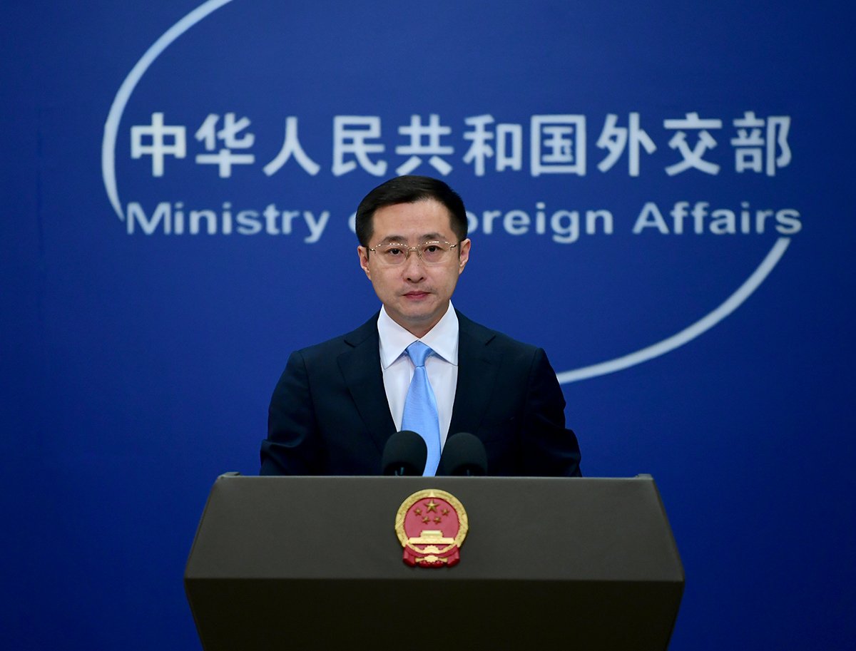 MFA_China's tweet photo. MFA Spokesperson on U.S. “economic D-Day” against #Iran:

China is firmly against sanctions that have no basis in international law or UN Security Council mandate. Economic warfare and maximum pressure provide no solution. They only serve to fuel tensions, disrupt global economic and financial order, and hurt everyone else’s interests. Dialogue and negotiation is the only right way forward.

China’s cooperation with Iran complies with international law. We are closely following the situation and will do everything necessary to protect China’s rights and interests.