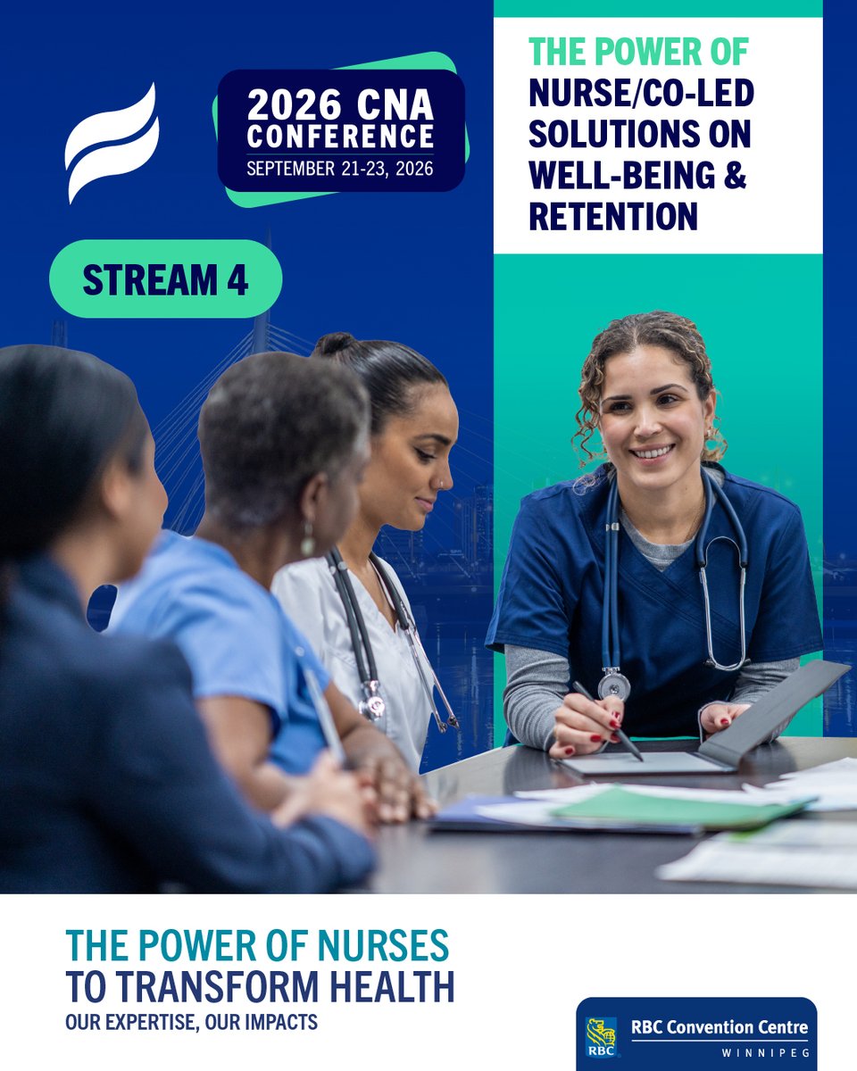 canadanurses's tweet photo. Want to know how to retain nurses? 

Ask nurses. 

Across Canada, nurses are sharing practical solutions for healthier workplaces—from psychological safety and mentorship to flexible work models and inspired leadership. 

Discover what's working at #CNA2026  https://t.co/94soYfoHU7

#WorkforceWellbeing #NurseRetention