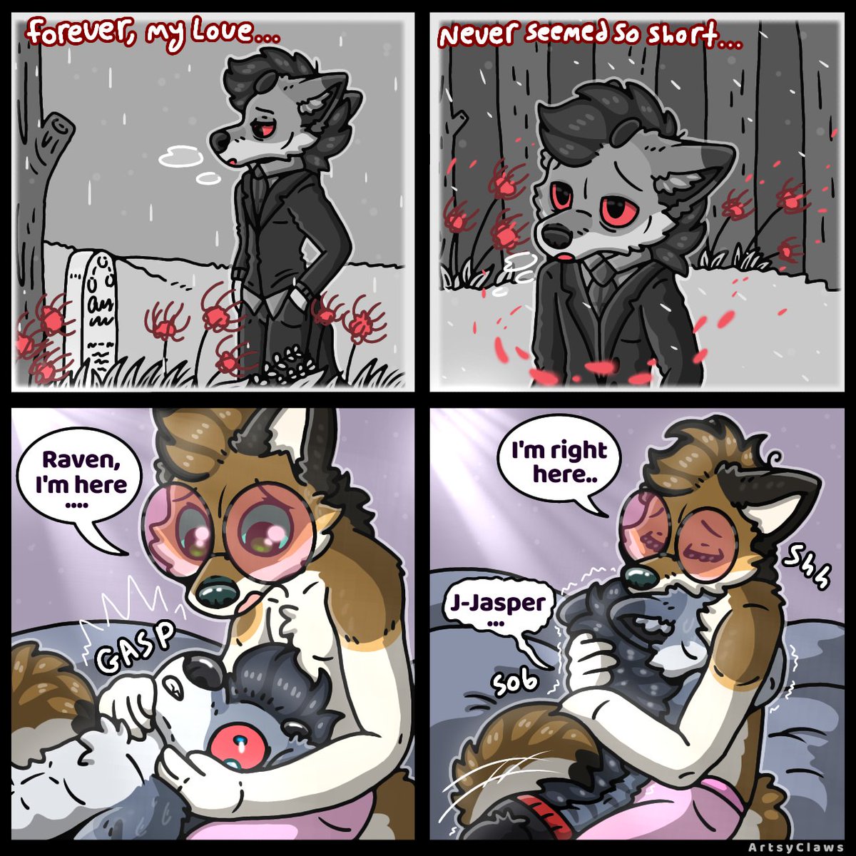 ArtsyClaws's tweet photo. Nightmares 🐺🦊💙 https://t.co/ohbWRbZ3Sl