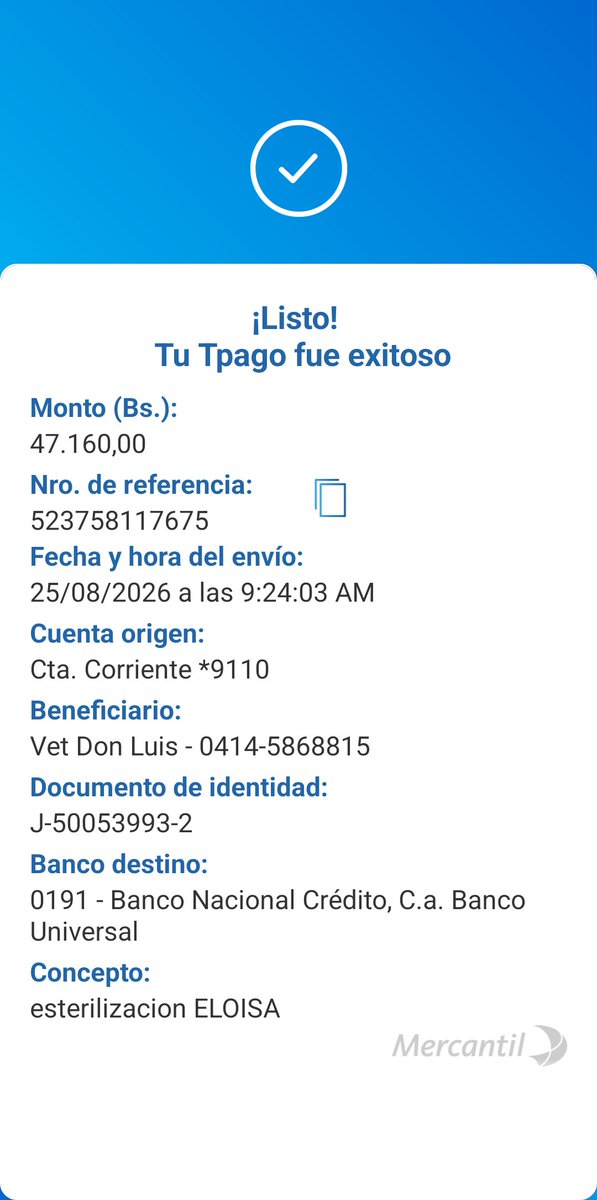 FRAENKELE's tweet photo. Pago esterilización de ELOIZA equivalente a $60, gracias a la Dra María de los Ángeles por tanto apoyo @fundaabad ya la están operando https://t.co/pYCQeRNH9k