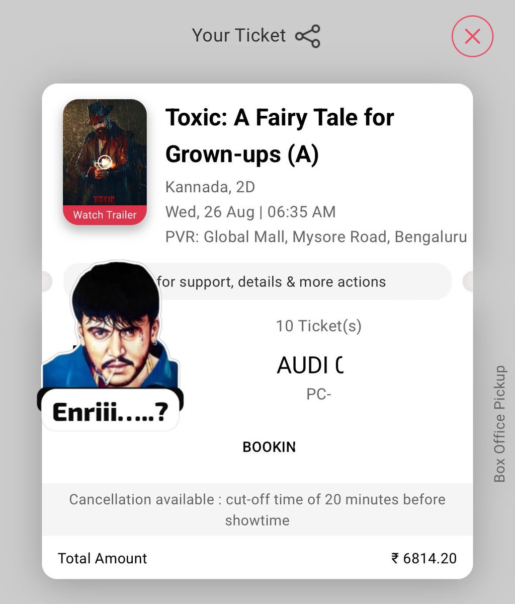 DbossD56's tweet photo. As usual, FDFS it is!! 
Will be seated for #ToxicTheMovie https://t.co/i8Fkgzdz9P