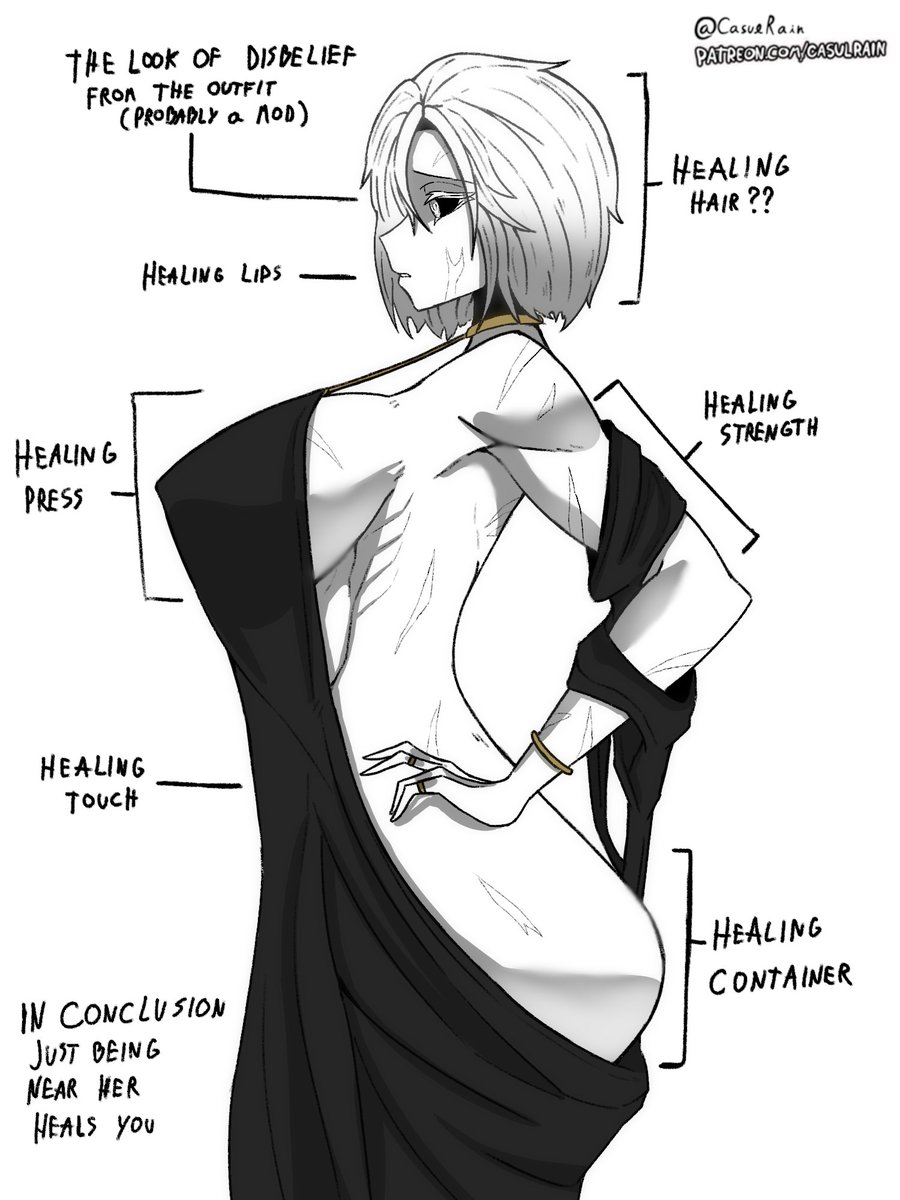 CasulRain's tweet photo. Anatomy of a Healer https://t.co/TbBMoNM4DH