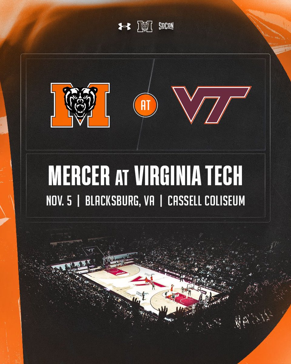 MercerMBB's tweet photo. 𝗢𝗻 𝗧𝗵𝗲 𝗛𝘂𝗻𝘁 🐻

We will be heading to Blacksburg for our first road game of the season!

#GoBears https://t.co/L5mee8b97R