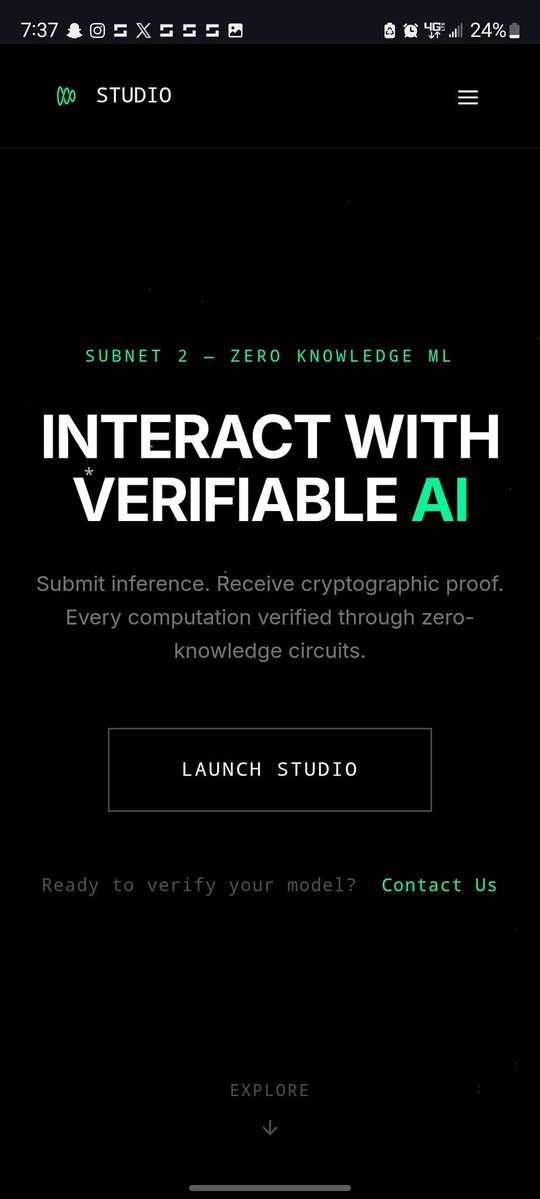 Baddie_Favy's tweet photo. Subnet 2 is pushing Verifiable AI forward on Bittensor. ⚡

5.1B+ proofs verified on-chain  powering faster, trustless inference for the next generation of agents and builders through zkML.
@inference_labs

#Subnet2 #Bittensor #zkML #VerifiableAI #TAO #ProofOfInference
#Bittensor https://t.co/tcMftvQJMN