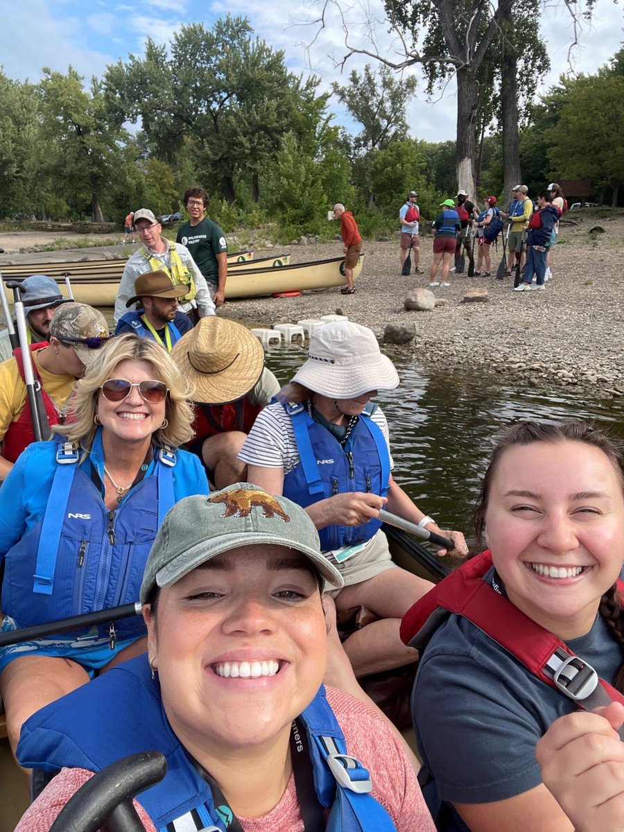 estormwaternews's tweet photo. ๐ง๏ธ Day 1 of #StormCon 2026 is underway!
๐ถ Wilderness Inquiry Canoe Tour
๐ฌ St. Anthony Falls Lab & Water Works Tour
๐ธ Todayโs photos are from the canoe tour on the Mississippi River.
Join us for the Opening Reception, 4:30โ6 PM in the Exhibit Hall! https://t.co/JoM23mNqGc