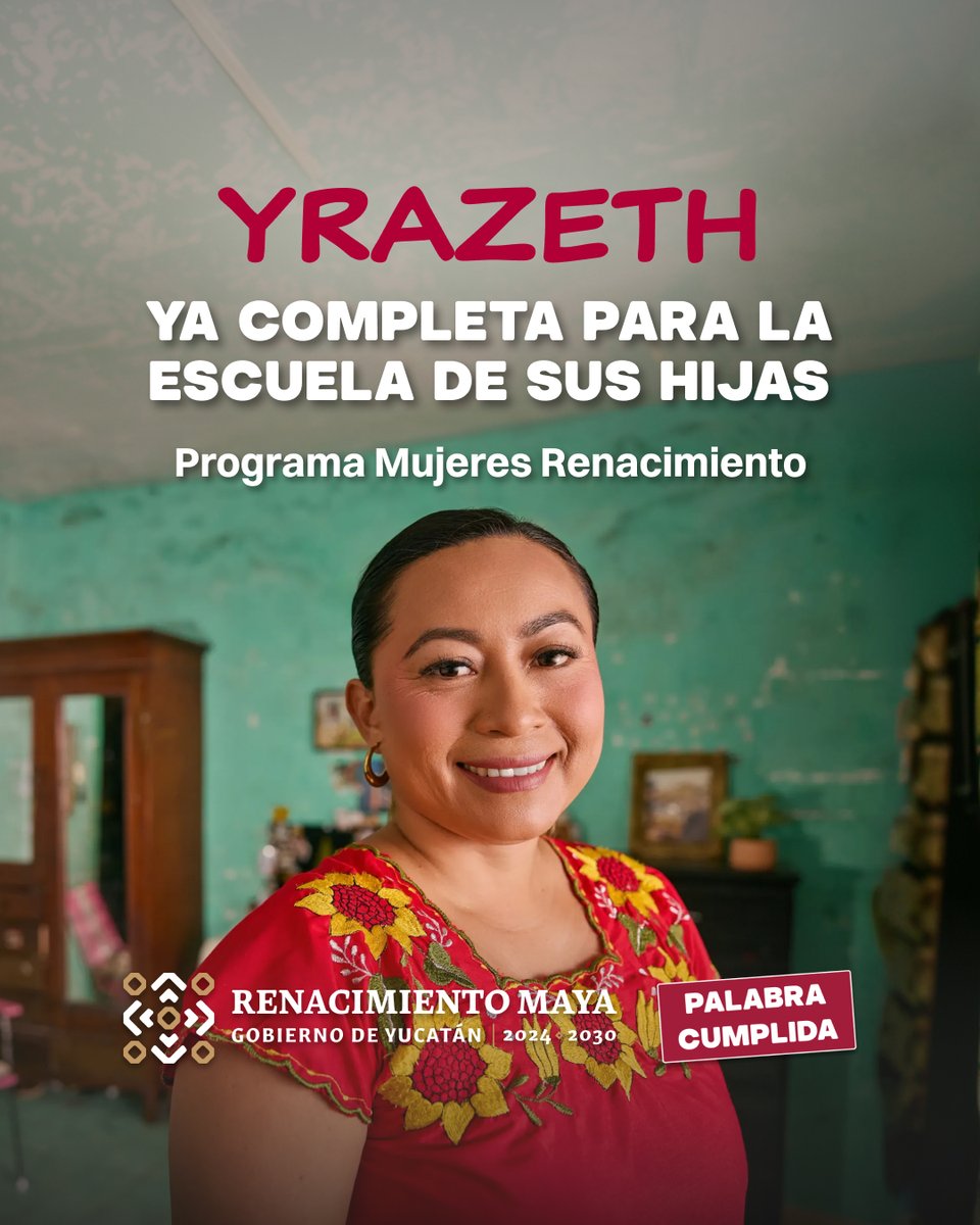 AAFY_Oficial's tweet photo. El Renacimiento Maya se siente cuando las oportunidades llegan a quienes antes no las tenían. Con Mujeres Renacimiento, seguimos fortaleciendo la autonomía, el bienestar y el futuro de las mujeres yucatecas. https://t.co/NRjHkDfQ0B