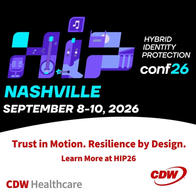 bsthomp78's tweet photo. Identity is the new security perimeter. Excited to attend #HIP26 and exchange ideas on building more resilient organizations. If you're attending, let's connect and explore how @CDWCorp is helping customers navigate today's evolving threat landscape. https://t.co/9sitQFPOns https://t.co/uerPXm8bY7