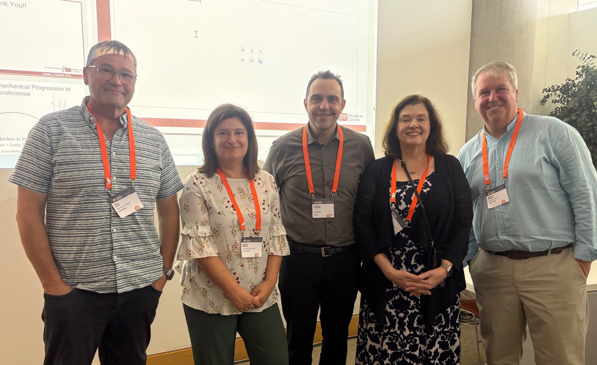 MarcoslabUr's tweet photo. Thanks Kiril Larin @UHouston & Giuliano Scarcelli @U_Umaryland for organizing a phenomenal session @iserworld Thrilled to have spoken there along with Cindy Roberts @OhioState & BJ Dupps @cwru #ISER2026 #OcularBiomechanics #EyeResearch https://t.co/AhFhdmtYlK