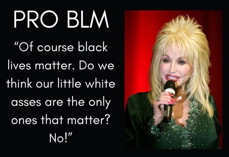 DuffJuice30's tweet photo. Be clear—#Dolly was a ride or die for the Black community and she wasn’t afraid to tell it to the world. https://t.co/N521g1LJX4