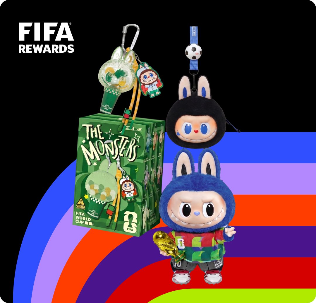 FIFAWorldCup's tweet photo. FIFA Rewards Instant Win! 🎁

Enter for free for your chance to win a THE MONSTERS x FIFA Series Labubu collectible.

Find out instantly if you've won. Redeem FIFA Points for extra chances!