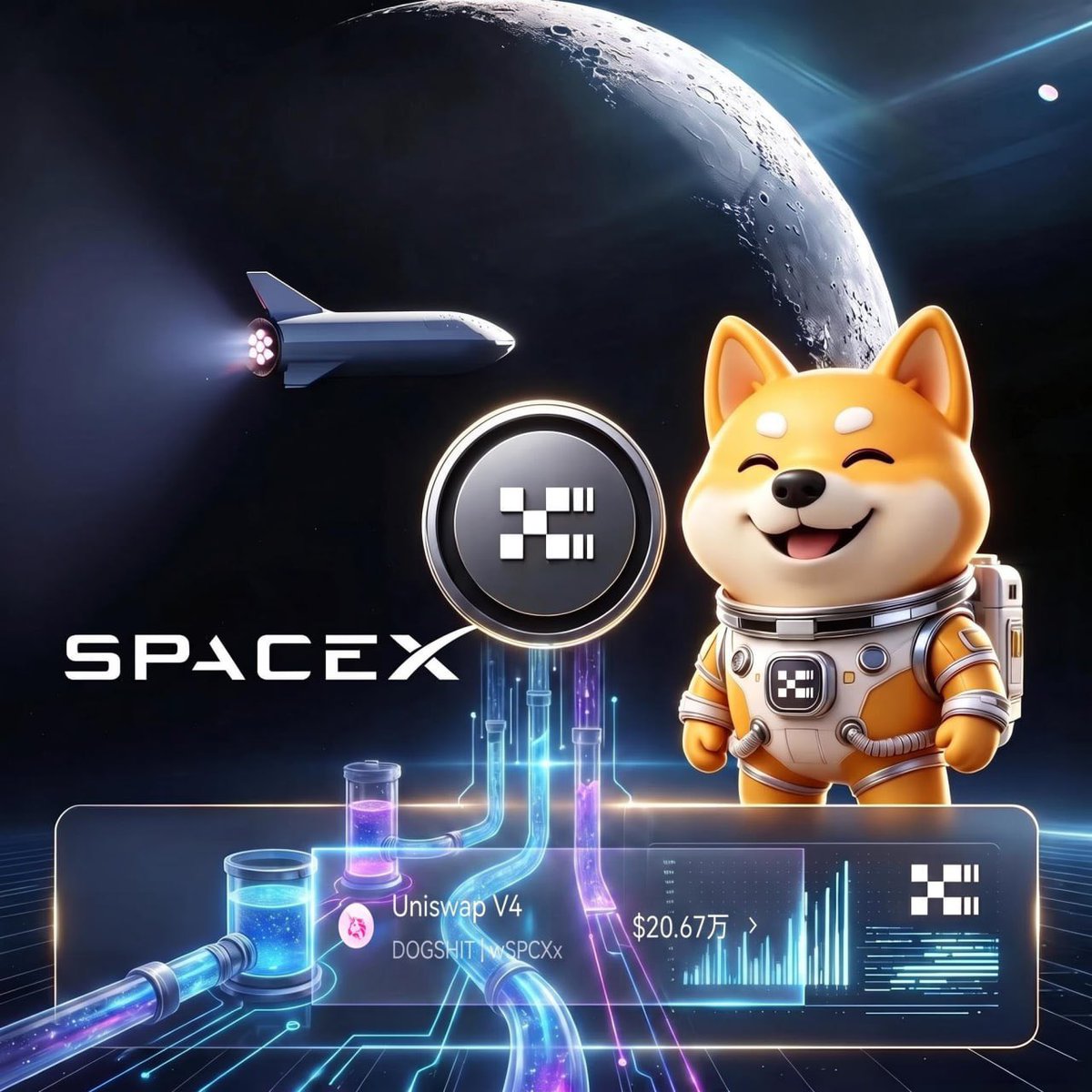 Dogshit_me's tweet photo. $Dogshit is moving towards @XLayerOfficial RWA! And deeply participate in it and keep pace with the times!

At this moment, community members spontaneously love Meme! Community members spontaneously organized up to $200K+ $Dogshit / $SpaceX  liquidity!

Thank you for the love and dedication of every member of the community! 🫶

@zakk_okx @star_okx @okx