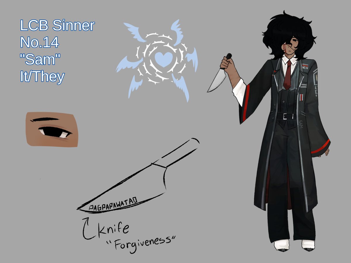 mattrientruther's tweet photo. oh yeah old art but sinner oc. it's due for a redesign but ill worry about that later probably
#PMOC #Limbus_Company #ocart https://t.co/xm0CghIoBV