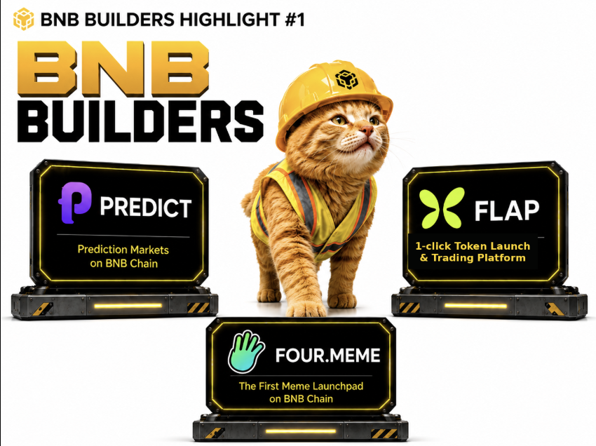 Sue_BSC's tweet photo. There are so many builders on BNB with incredible products.

Here are a few to highlight:
@Four_FORM_ 
@predictdotfun 
@flapdotsh 

BNB - Build and Build.

Sue will continue to highlight fellow builders on @BNBCHAIN. 

Please share your favorite builders/products below! https://t.co/qitlDnTJol