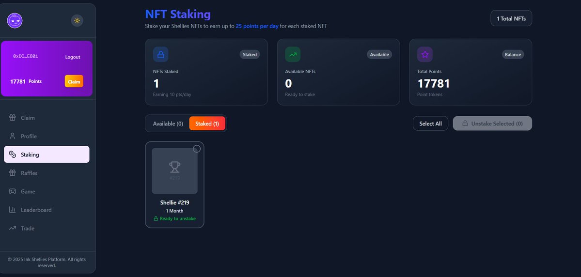 DRZ_888's tweet photo. @Inkscore Hi, I’m a Shellies staker. You confirmed earlier that staked ones still count for WL, but I didn’t get it. Could you please check my wallet? 

0xDCE0FbbEb4d6FdC358DF5EDE1A3177B7C9A6E801 https://t.co/t0Fzt6bi0z