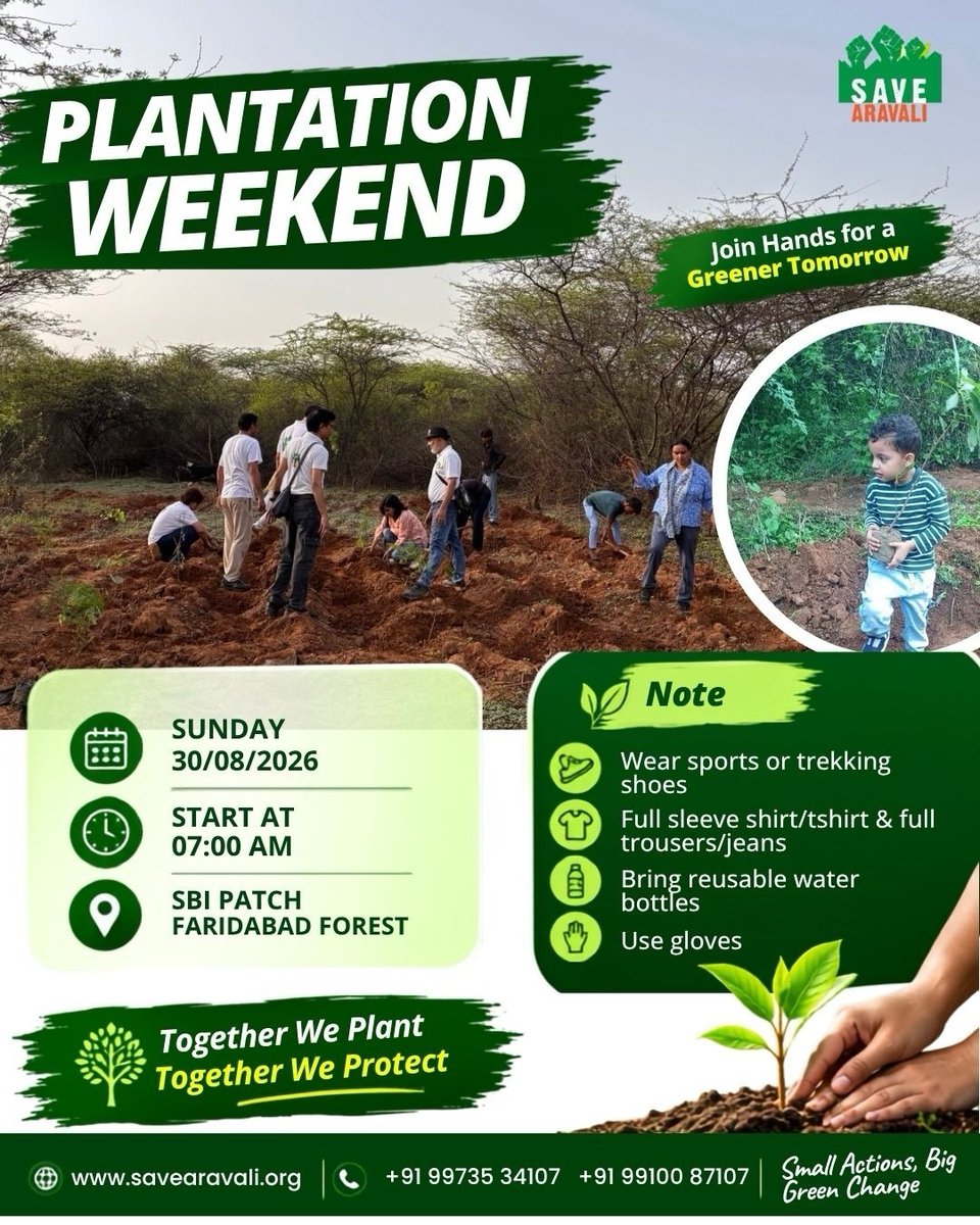 SaveAravali's tweet photo. As SW monsoon enters towards the fag end of its journey, our energy hasn’t dimmed a bit!
Join us for the exciting times in jungle 🌳 

Say Hi 👋 9773534107 to be a volunteer!

#savearavali

📍 Off Fbd-Ggm Road, towards Crusher Zone

https://t.co/D2sRgLE4O0 https://t.co/MjhIMZmVh5