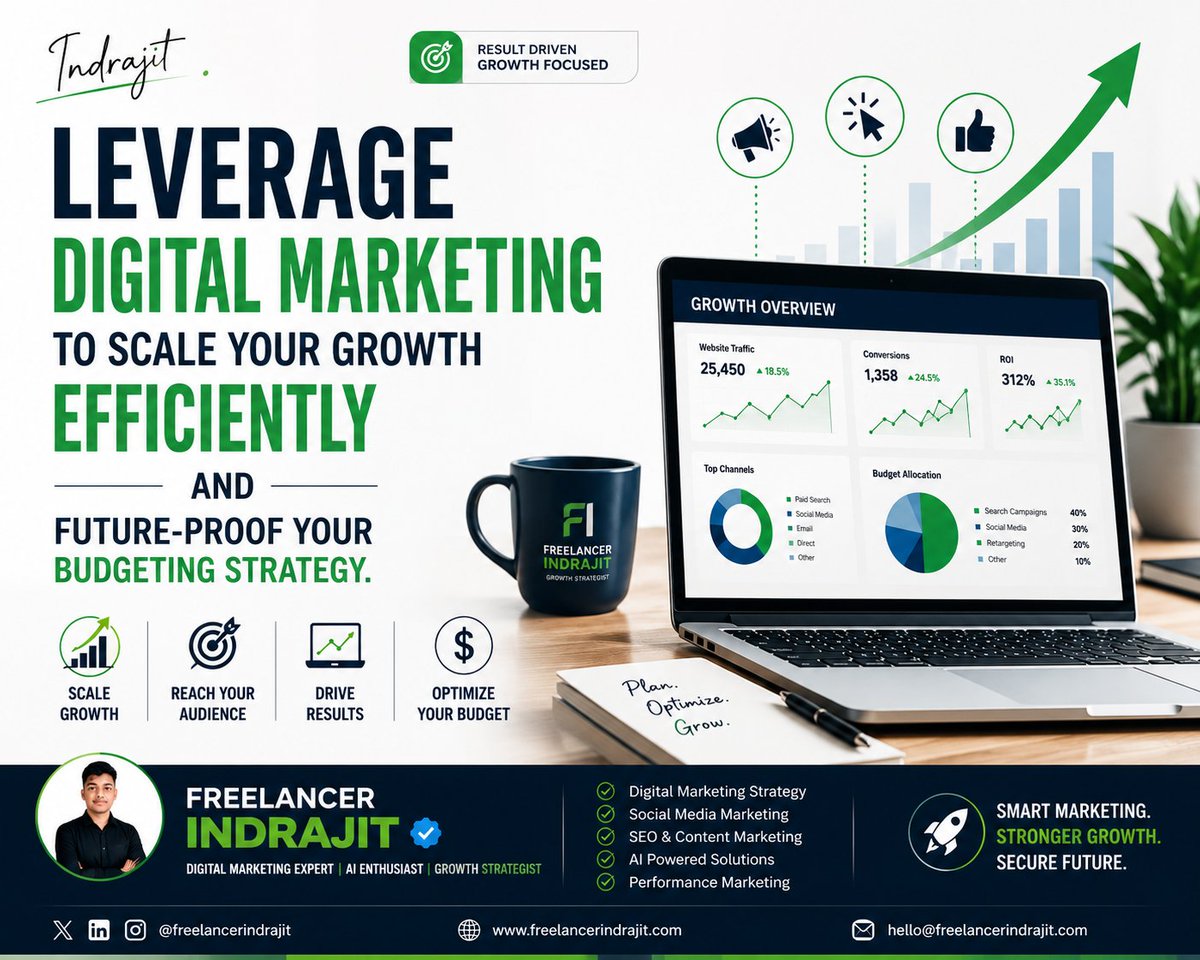 freelancerindra's tweet photo. Smart marketing drives stronger growth. I help businesses reach the right audience, improve results &amp; grow with digital strategies.#DigitalMarketing #AI #Freelancing 
#DigitalMarketingTips
#DigitalMarketingStrategy
#SocialMediaMarketing
#SEO
#ContentMarketing
#AI
#AIMarketing https://t.co/1YfM5Vk93z