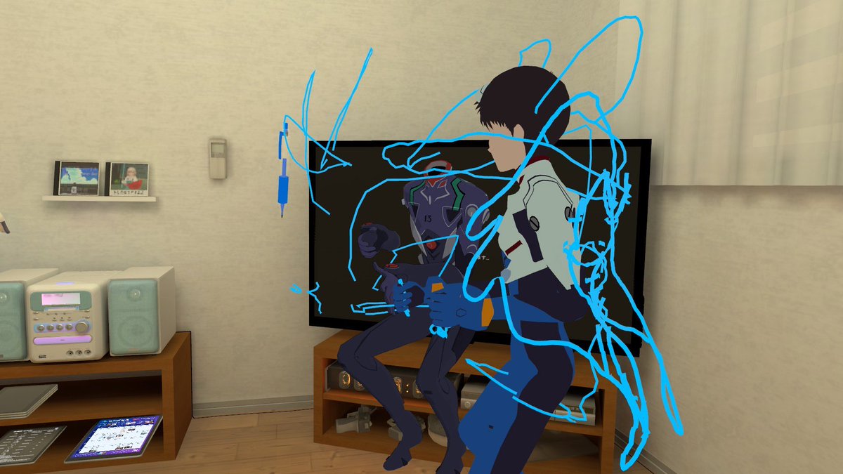 Syu_Setukumi's tweet photo. そんな顔しないで。また会えるよ、シンジ君。
#vrchat #VRChat #VRC #エヴァンゲリオン # https://t.co/LowFhJTtbz