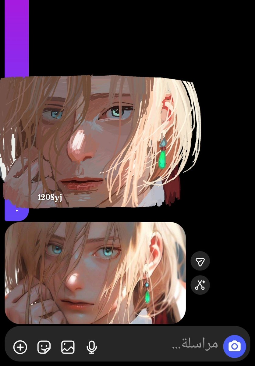1208yjj's tweet photo. بعض من رسموماتي في محادثة الانستغرام الرسم بأصبعي ☝🏻 
#anime #otaku #art #artist https://t.co/CAtYQz7J7V
