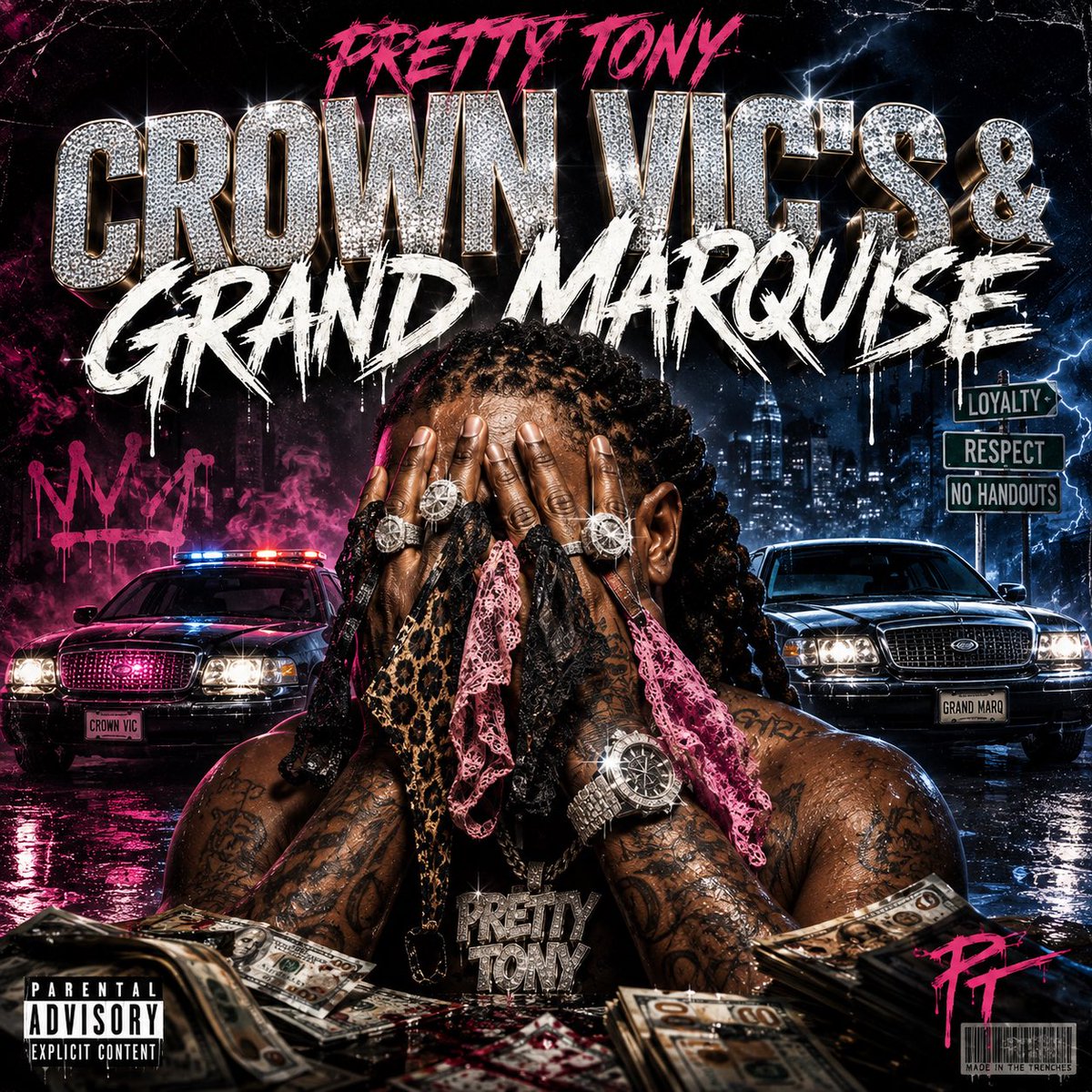 omopierre's tweet photo. 👑 PRETTY TONY
CROWN VIC’S & GRAND MARQUISE
Hide your SSN.
Hide your Credit Cards.
Hide your Chick.
💎 Luxury. Loyalty. Scams. Swipes.
🚘 Crown Vics & Grand Marquises.
🥂 The streets raised me. The crown chose me.
COMING SOON.
#PrettyTony #CrownVicsAndGrandMarquise #CVGM https://t.co/sObHOAm8vI